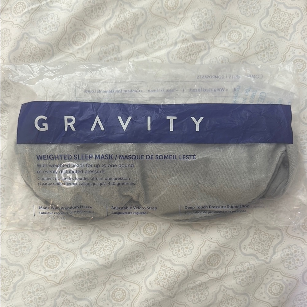 Weighted Sleep Mask - Gray